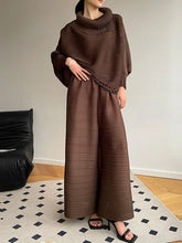 Pleated Sweater & Pant Set - Exclusive Design